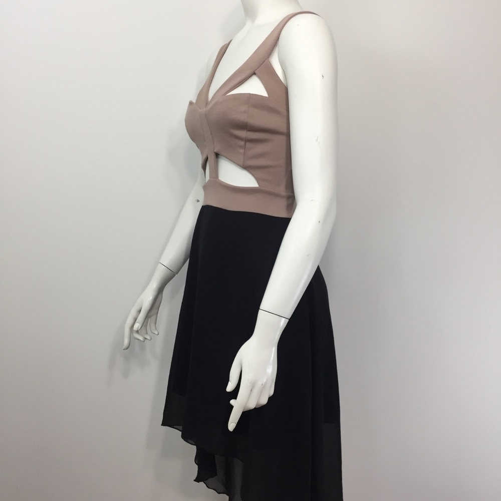 Fashion Nova Beige Party Dance Dress Small NWT $28 - Picture 3 of 8